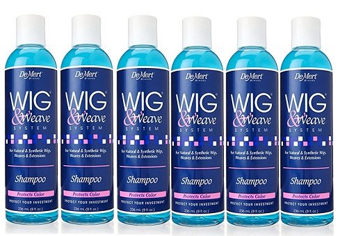 DeMert Wig & Weave System Shampoo for Natural and Synthetic Hair 8 oz (Pack of 6)