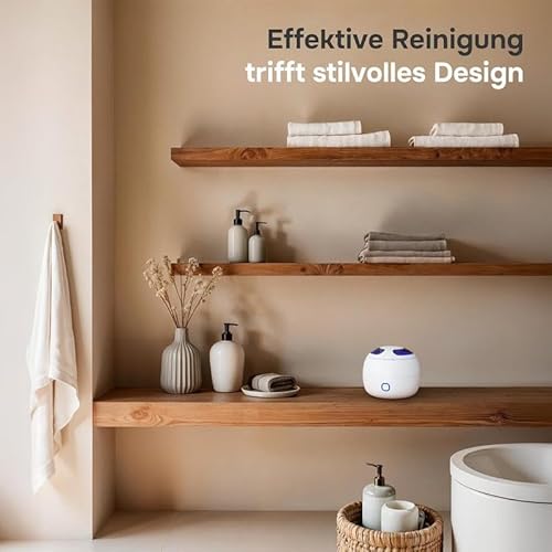 Ultraschallreiniger für Zahnspangen | Reinigen Sie Ihre Zahnprothesen einfach und schnell mit Ultraschall-Technologie | Mundschutz-Reiniger | Nachtschutz-Reiniger | Aligner-Reiniger