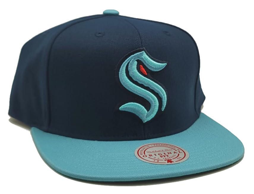 Mitchell & Ness Seattle Kraken Snapback Azul miniatura 4