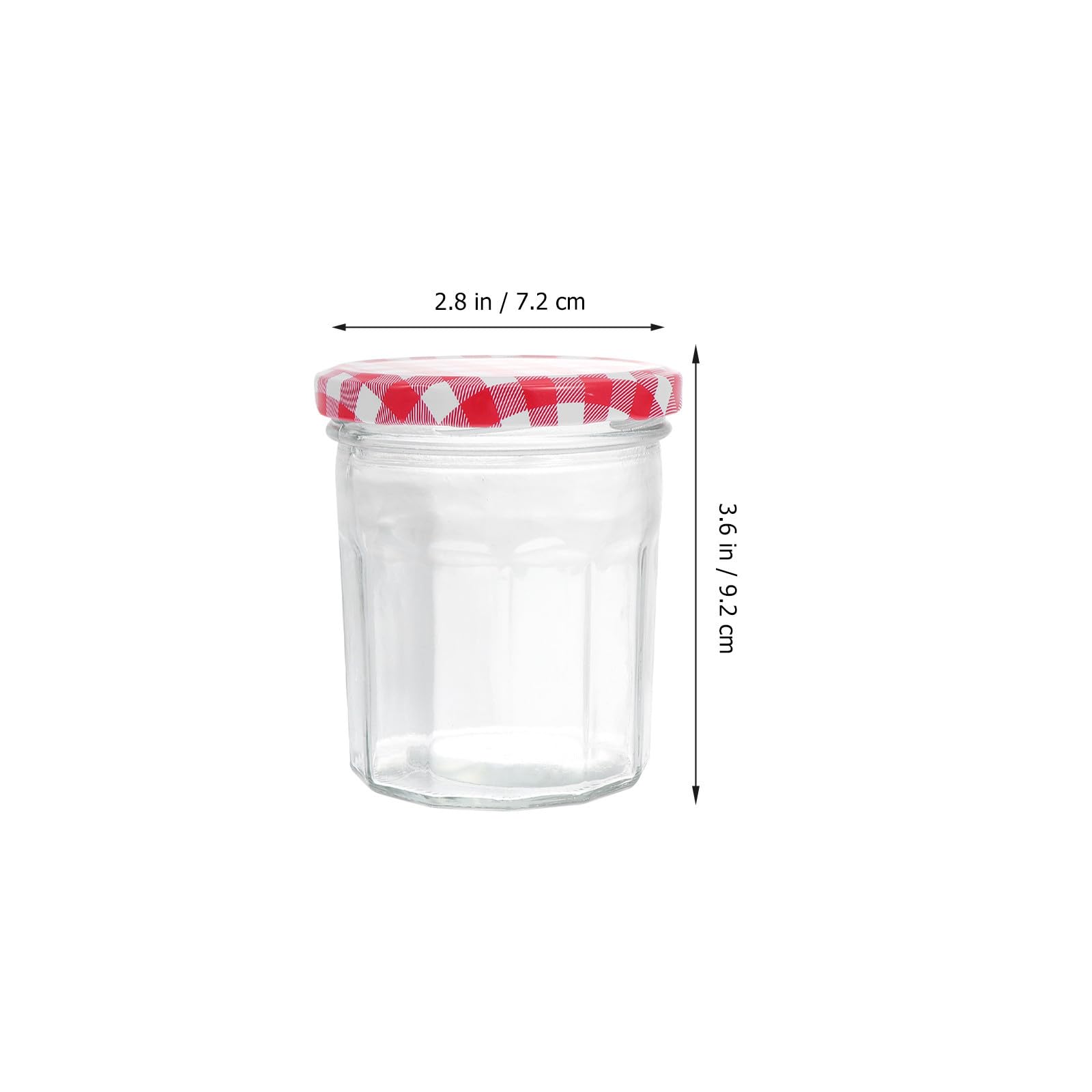 6 Piezas Contenedor de Miel de Vidrio 380ml, Tarro Sellado