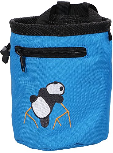 Amc Climbing Panda Chalk Bag With Zipper Pocket (Blue, 6 Inches X 4 Inches) #TOP2
