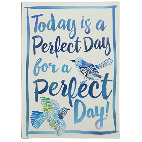 Image of Sehaz Artworks Home Decor Items | living Room Decorative Items | Wall Decor | Room Decor | PerfectDay' Rust Looks Wall Sign for Wall Decoration Tin Sign (MDF, 30 cm x 20 cm x 0.3 cm)