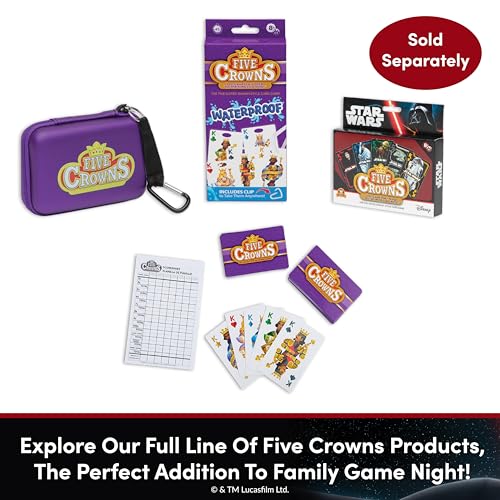 Image of Five Crowns Star Wars Rummy Style Card Game for Kids, Family Game Night
