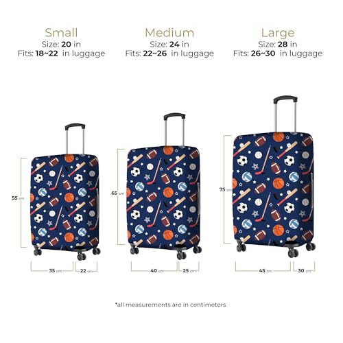 Image of Nasher Miles Polyester Protective Luggage Cover Set of 2 (Medium-Large) - Sports