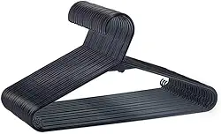 Kit com 20 Cabides Fun, Preto, Dasplast