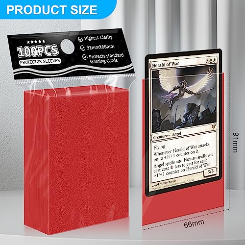 Tioplior SL-500 500Ct Trading Card Sleeves Perfect Fit Mtg Card Sleeves Sports Card Protector For Photocard, Standard Tcg Card Sleeves Fit For Magic Baseball Card 66 * 91 Mm thumb #1