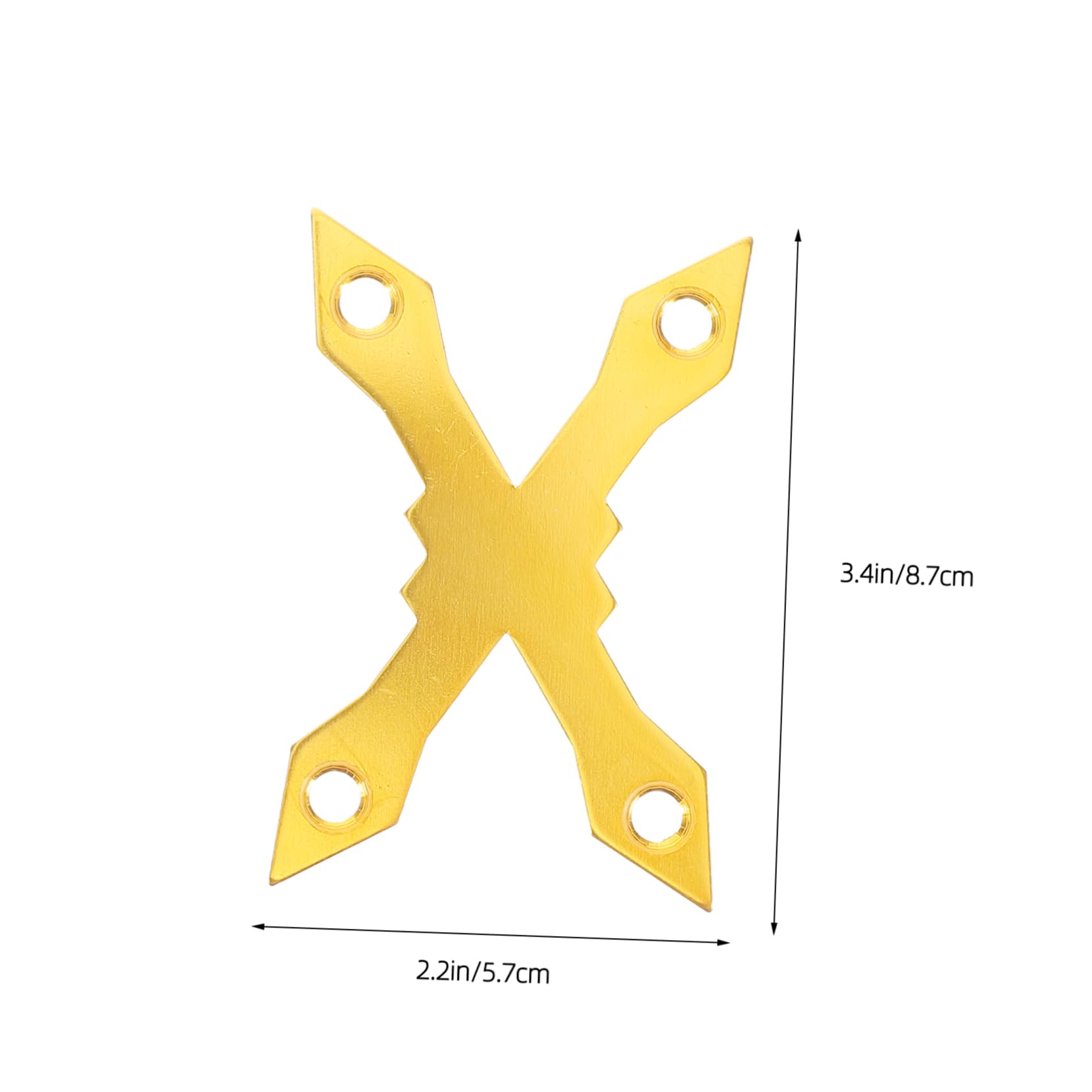 BRIGHTFUFU 2Pcs Sinking Gasket Aluminum Alloy Skateboard Deck Protector Pads for Enhanced Performance Durable Skateboard Hardware Gold Finish