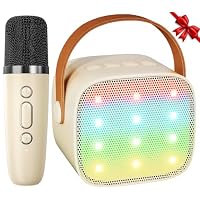 Karaoke-Maschine Für Kinder Mit 2 Mikrofonen – Inklusive LED-Lichtshow & Soundeffekten