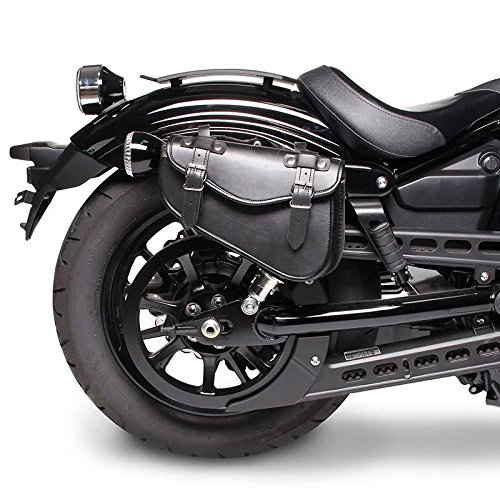 COPPIA SET 2 BORSE BISACCE LATERALI IN VERA PELLE TRIANGOLARI PORTA ATTREZZI DOCUMENTI TELAIO LATO DESTRO E LATO SINISTRO X MOTO TRIUMPH STREET CUP STREET SCRAMBLER STREET TWIN