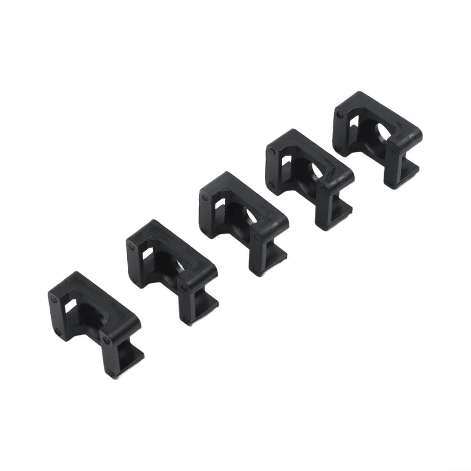 Bases Fijación Cable Plástico Negro 100 Piezas(for 5M)