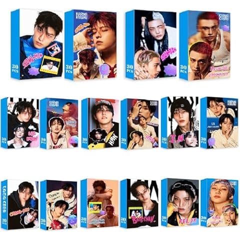 MeiYiYou 8Pack/240PCS Stray-Kids Photocards,Stray-Kids Lomo Cards Greeting Cards for Collection(Purple) Cover