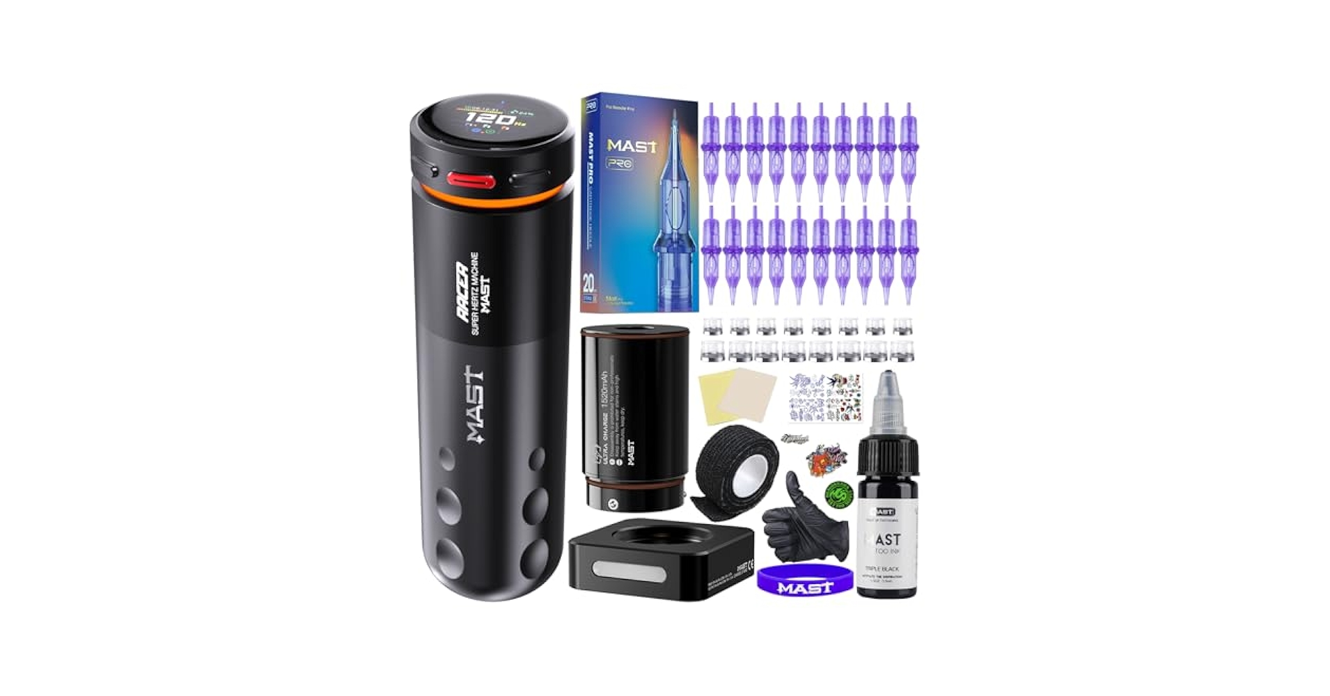 Amazon.com: Mast Racer Pro Tattoo Gun Kit Cordless Pen