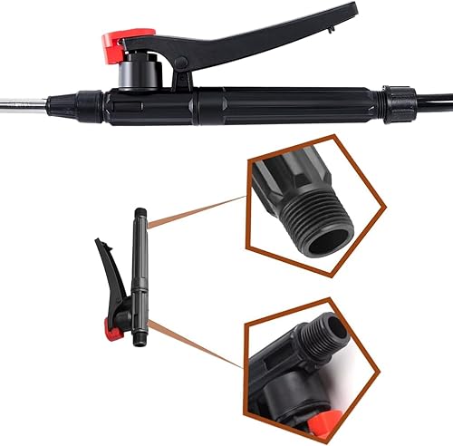 Miniatura 3 de 2 pulverizadores de presión de acción de salpicaduras, mango de rociador de jardín, repuesto para pistola de gatillo, piezas de mango para jardín,