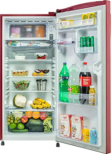 Image of Lloyd 225 L 3 Star Inverter Direct Cool Single Door Refrigerator (GLDF243SSWT2PB, Stellata Wine)