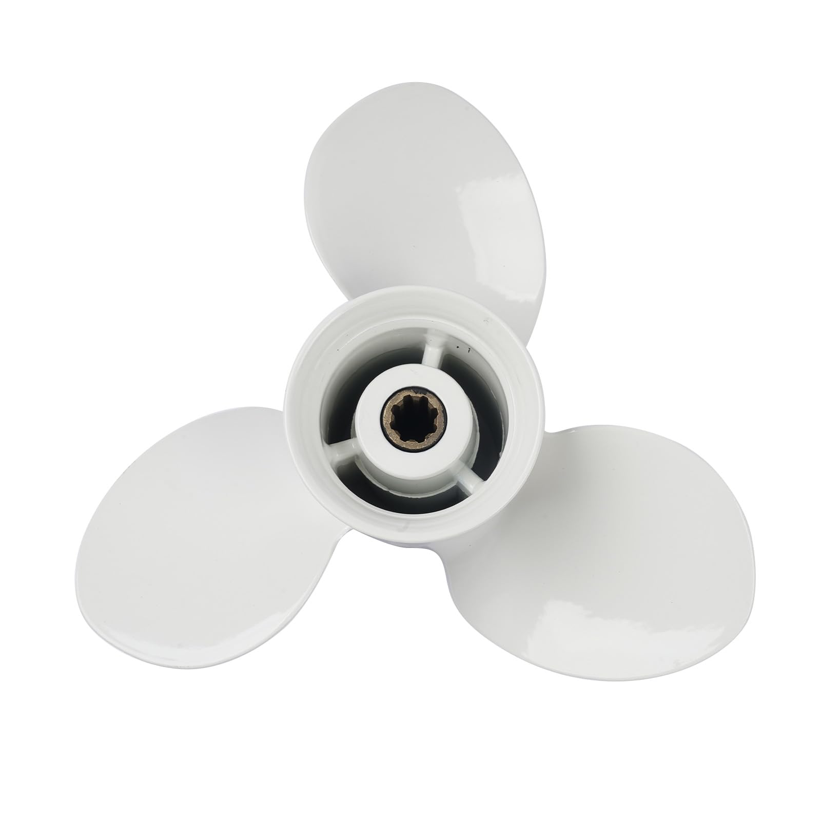 TEKKOAUTO Outboard Motor Propeller Replacement for Yamaha 2.50" Gearcase 9.9HP 15HP 20HP 8 Splines 63V-45945-00-EL 683-45945-00-EL