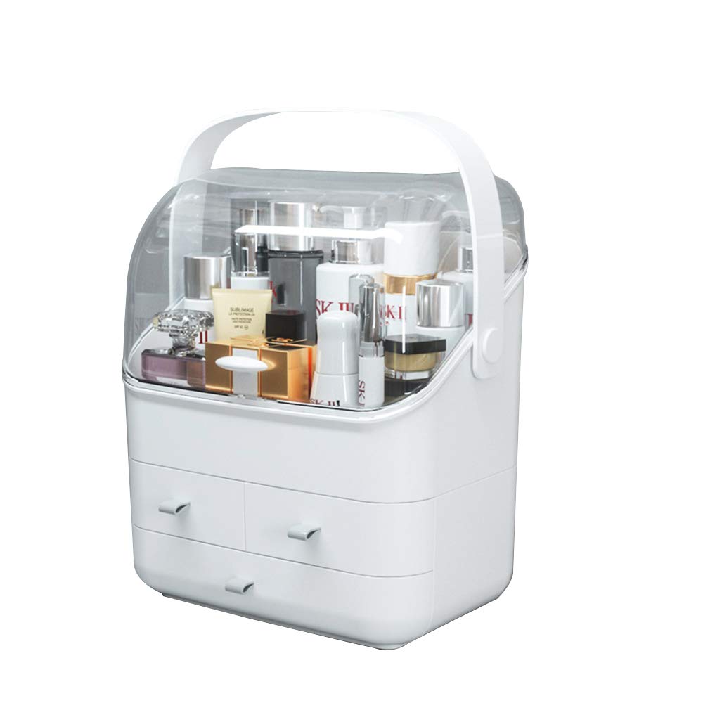 Caja Organizador de Maquillaje Organizador Cosméticos, cajón de Maquillaje Ajustable, se Adapta a Joyas, cepillos, Barras de Labios y cremas Saludable