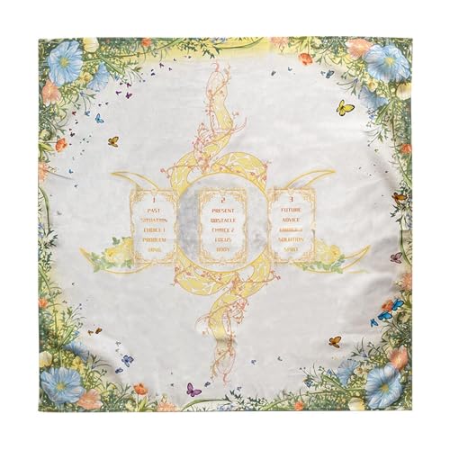 Tela de Tarot,Mantel de Tarot Cuadrado | Tapete de cartas del