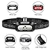 Linterna Frontal LED, 2 Piezas USB Rechargeable Linterna Cabeza, Ligero Impermeable Linternas...