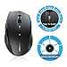 TECKNET Bluetooth Mouse, 4800 DPI Wireless Mouse, 2-Year Battery 6 Adjustable DPI, 6 Buttons Compatible with Laptop/Windows/Computer - Grey