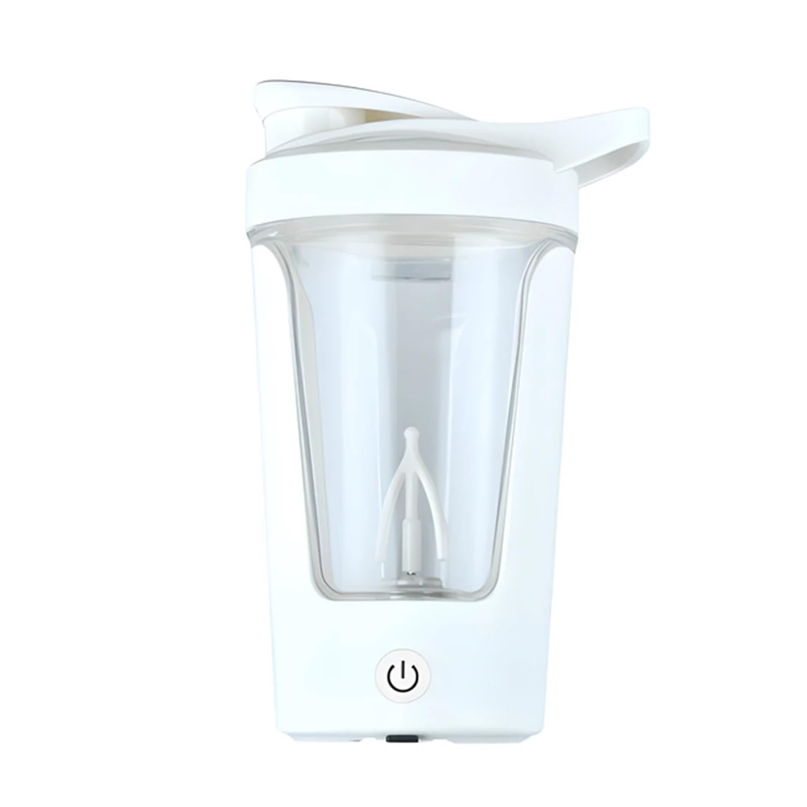 Self Stirring Coffee Mug, 350ml Electric Protein Powder Mixing Cup Automatic Shaker Bottle Rechargeable Self Stirring Coffee Cup For Travel Home Office,Electric Stirring Cup(White)