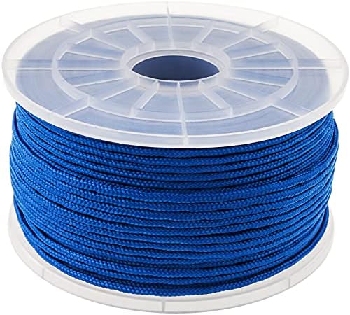 Corde tressée en polypropylène blanche et bleue Diall ø6 mm, 20 m