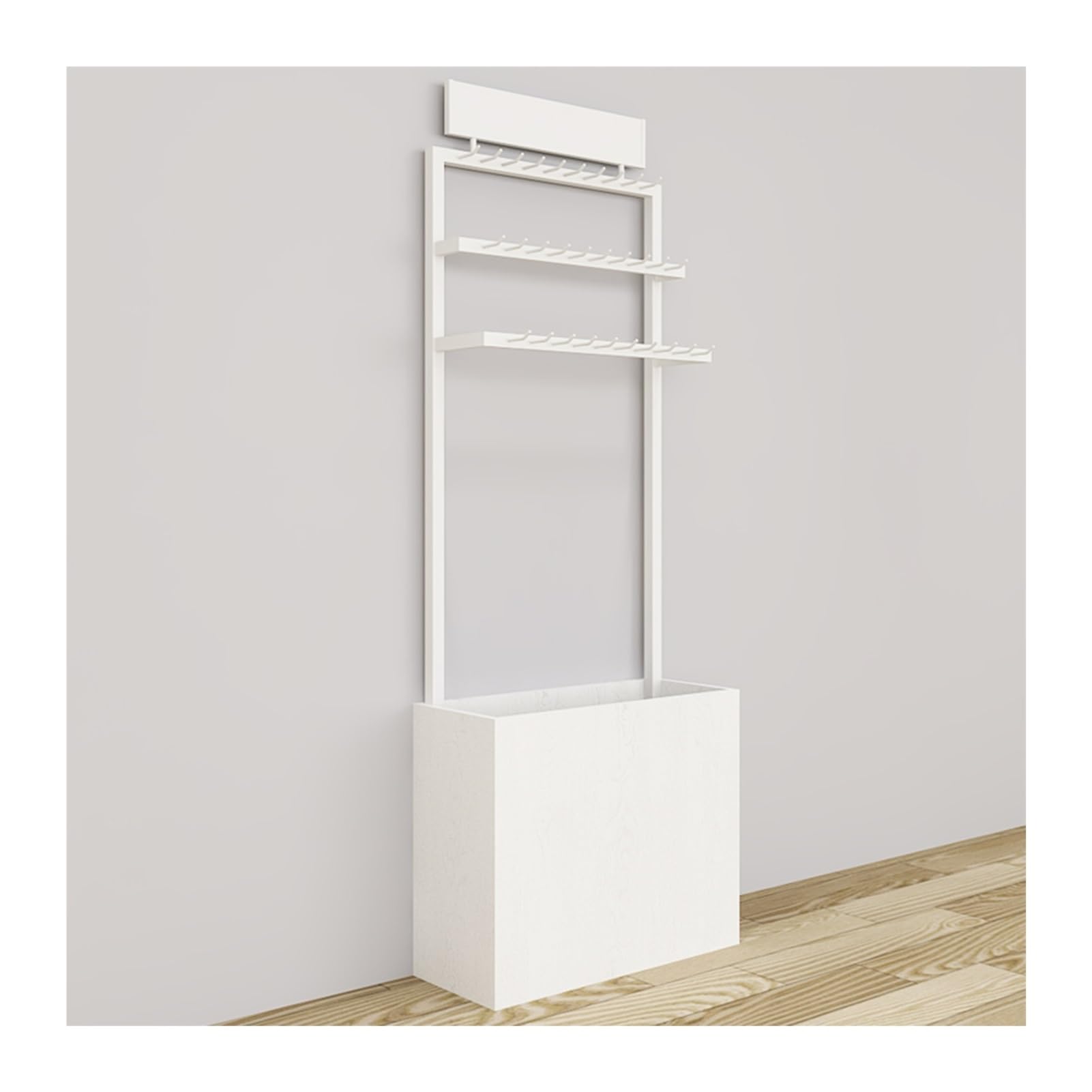 Estantes de exhibición de Cinturones de pie para Venta minorista, Ganchos Colgantes para Tiendas de Ropa, Organizador de Cinturones, Bufandas, chales, Bolsos, j,B-60x25x165CM