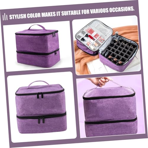 Trousse pour vernis et maquillage double couche idéale pour vos voyages