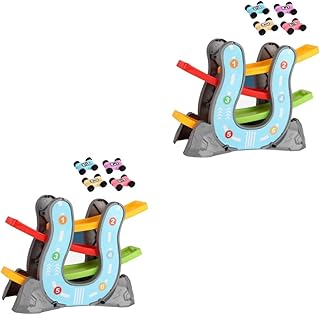 Toyvian 2 Conjuntos De Brinquedo Planador De Carro Ferroviário Para Crianças Playset Infantil Playset Infantil Brinquedos Educativos Brinquedos Educativos Brinquedo De Pista Carro