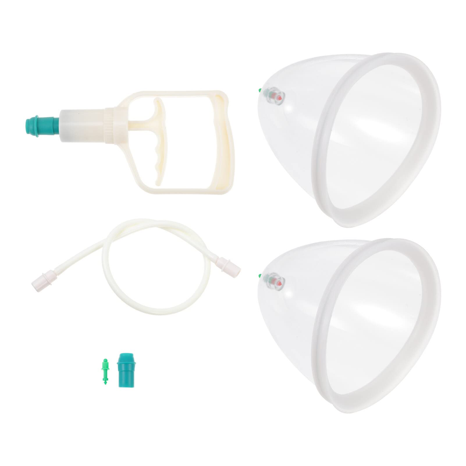 Ciieeo Augmentation Set Vacuum Cups for Chest and Body Pain Relief Skin-Friendly Material 5.91X5.31X5.12In