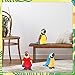 Jexine 3 Pack Macaw Parrot Plush Stuffed Animals, 9.8 Inch Realistic Bird Plush Toys, Soft PP Cotton Parrot Dolls for Kids, Nursery Room Decor Gift & Birthday Christmas