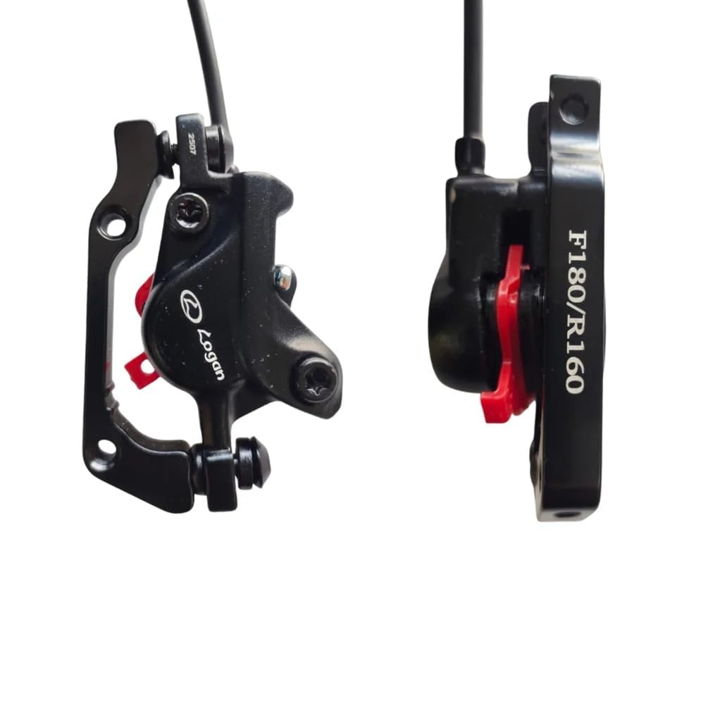 Image of RIDERBOY Logan Hydraulic Brake Set for Cycle - Bicycle Brake Set for Front and Rear Wheel | Liver and Brake Set with Disc Plates for Bike | MTB Bike Hydraulic Disc Brake Set