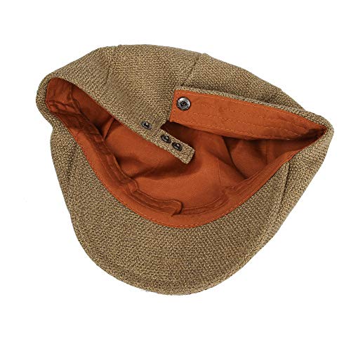 WITHMOONS Ivy Cap Summer Cotton Newsboy Irish Gatsby Golf Hats MZ30038 (Brown)