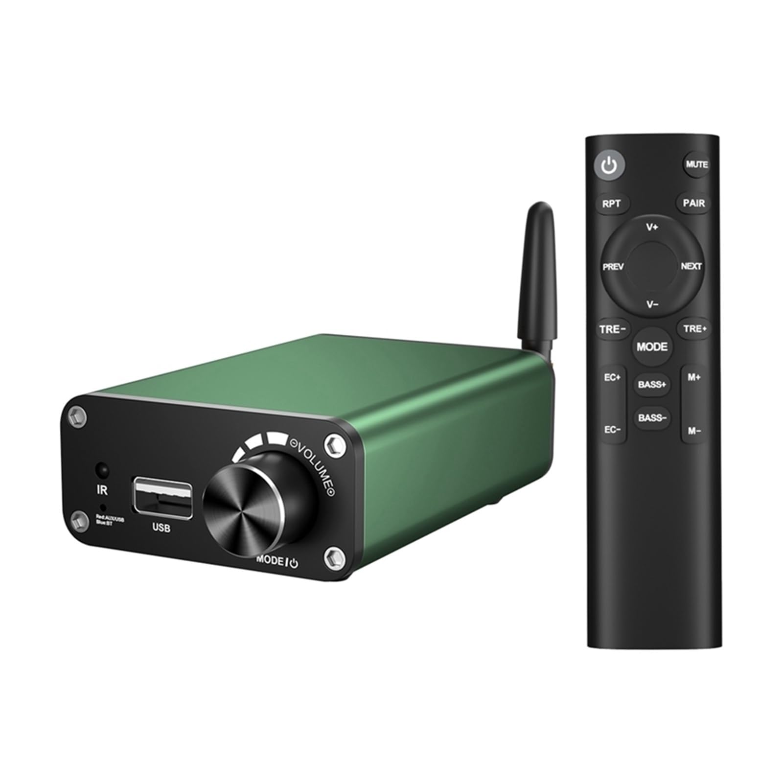 Amplificador Bluetooth Estéreo 2.0 Canales Clase D Amplificador de Cine en Casa 200W Potencia Amplificador Digital