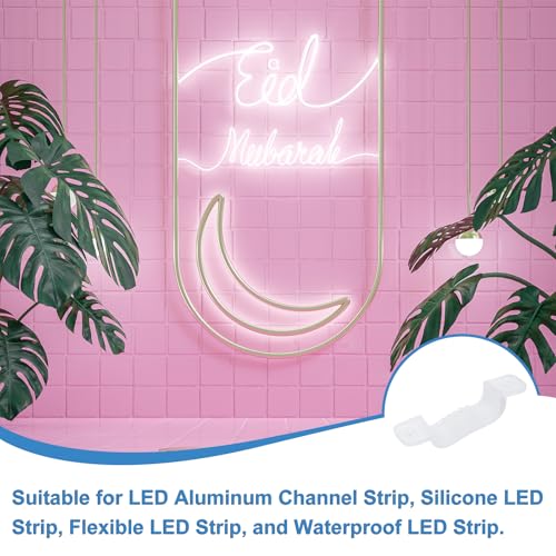 Clips de tira de luz LED para solucionar despegues de cintas neón en techos 7