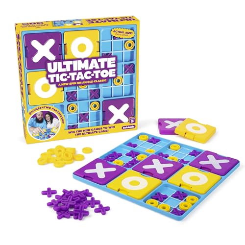 Ultimate Tic Tac Toe™ by Relatable, Exciting Board Games for Easter Family Gatherings, Great Games for Kids, Includes 1 Board, 41 Mini X's, 40 Mini O's, 5 Large X's, 5 Large O's – Easter Basket Gift