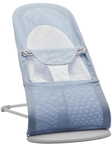 BabyBjörn Balance Soft Hammock, Mesh, Sky Blue/White
