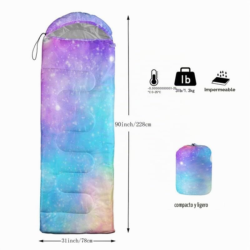 HOSIMA Sacos de dormir, Saco de dormir momia para clima frío para adultos, niñas, niños, impermeable, para hombres para camping cálido, senderismo, exterior, viajes, caza, con bolsas de compresión
