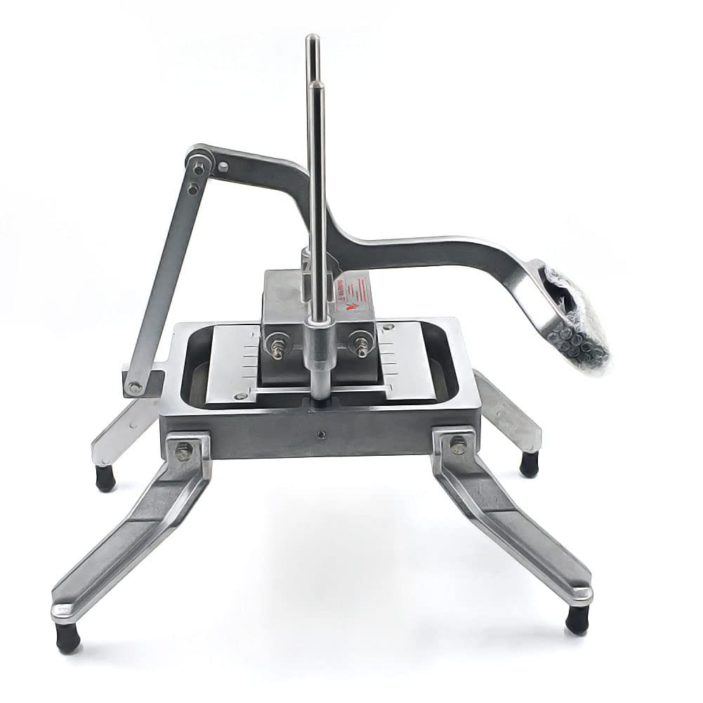Commercial Manual Fruits And Vegetables Slicer Machine Food Dicer Potato Kattex French Fry Cutter Stainless Steel Sharp Blades Onion Cutter Chopper Wavy Crinkle Cutting Tool (3/8” & 3/4”Crinkle Blade)