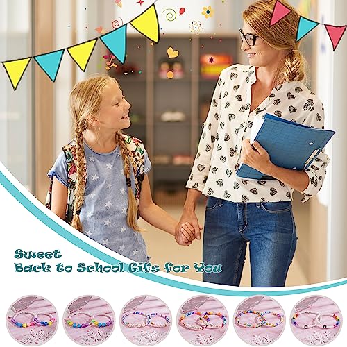 Btysun First Day of School Bracelet Back to School Gifts Matching Mother Daughter Son Bracelets Clay Bead Bracelet Birthday Christmas Jewelry4