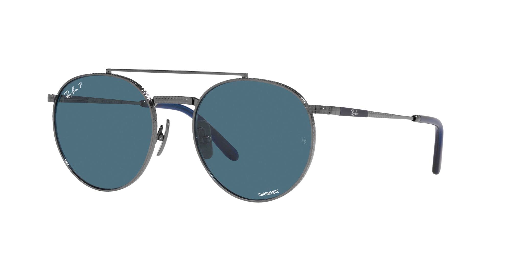 Ray-Ban Rb8237 Okrągłe Ii tytanowe okulary przeciwsłoneczne