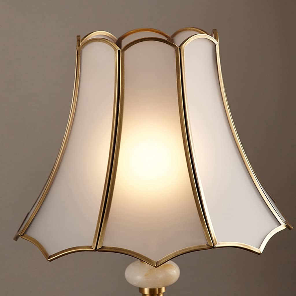 Nachttischlampe Amerikanische Kupfer Tischlampe Schlafzimmer Nachttischlampe Studierende Schreibtisch Augenschutz Schreibtischlampe Student Nacht Leselampe Wohnzimmer Dekoration Desktoplampe Dimmbar
