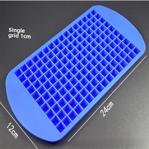Bandeja de hielo de silicona 160 cubos pequeños 1cm morada miniatura 2