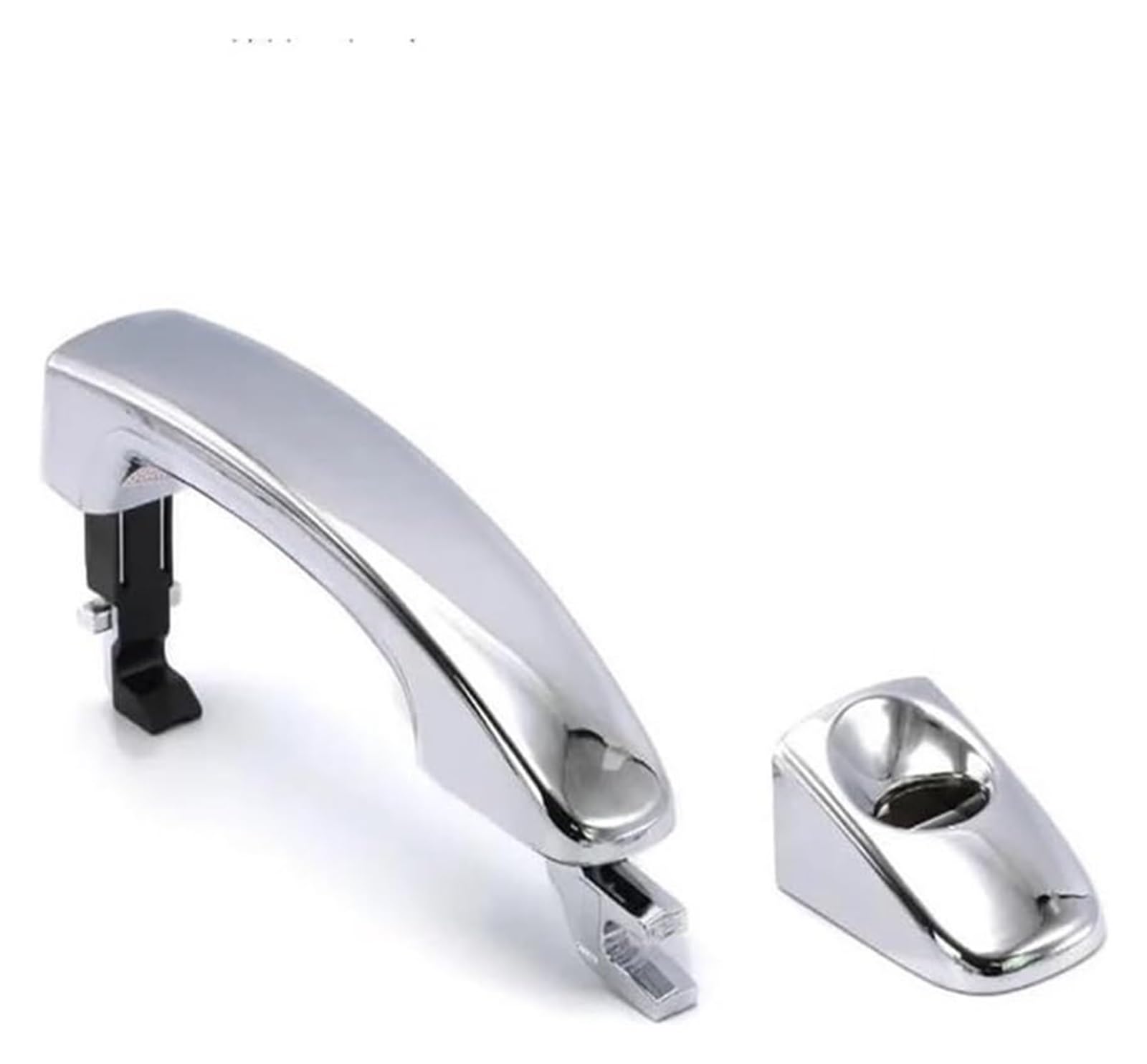 Qwqthgs Chrome Car Exterior Door Handle Cap For Ranger 2012-2021 For Everest T6 T7 Exterior Door Handle(,Front Right)