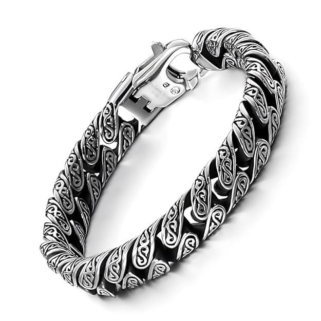 Pure Titanium Steel Bracelet Collection, Size 8 to 9 inch for Men & Boys