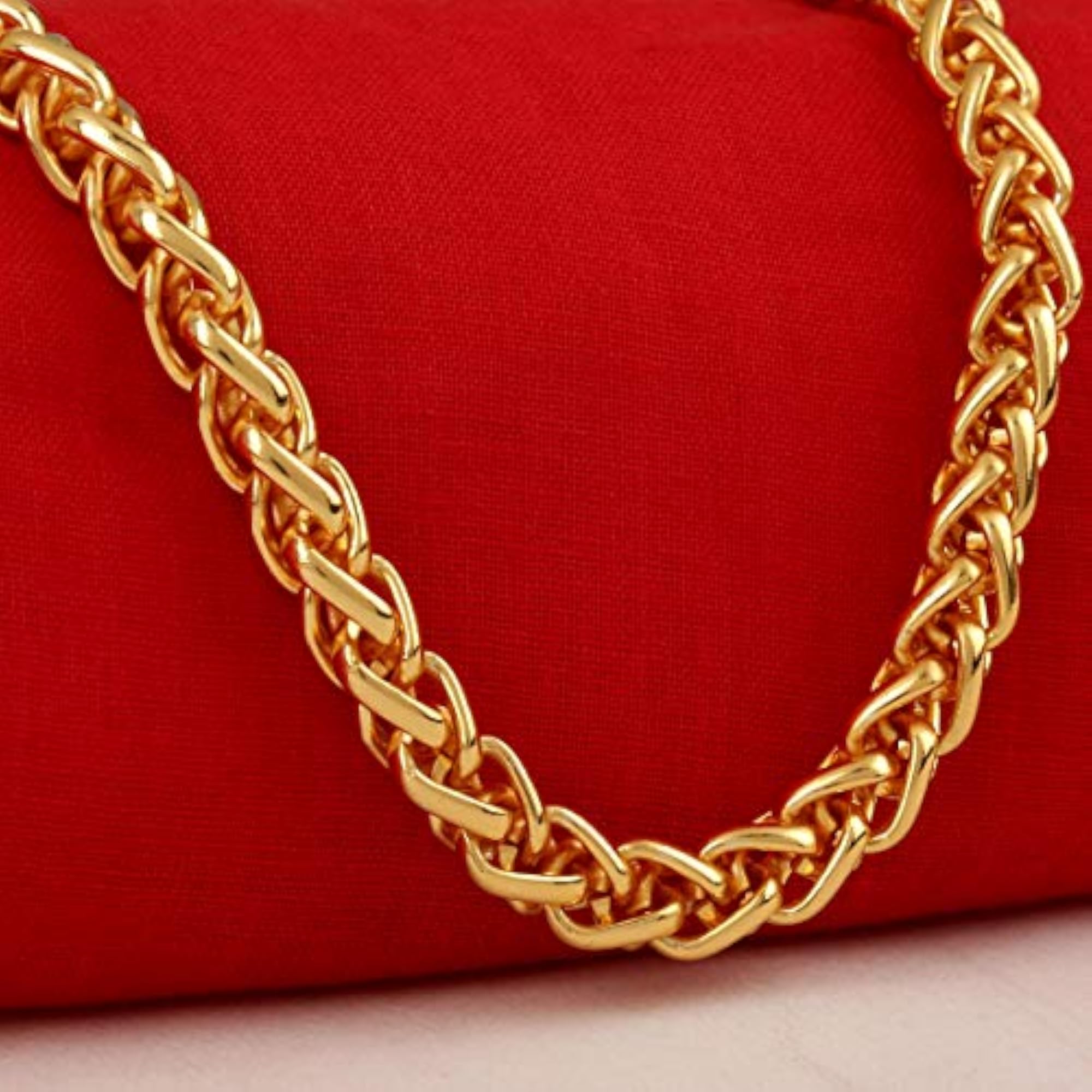 Exclusive Gold Plated Stylish Golden Chain Necklace for Men