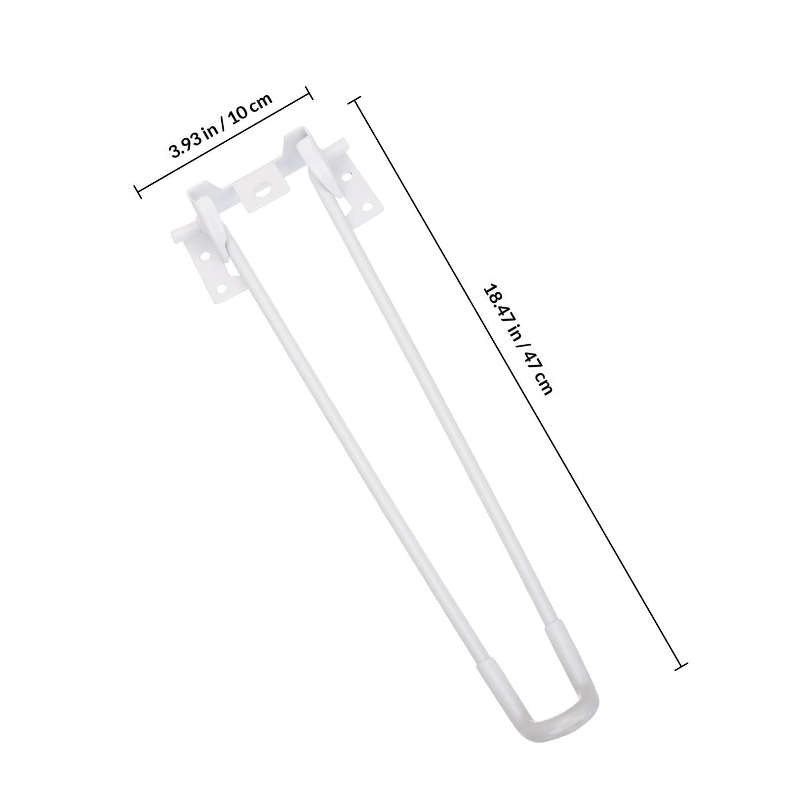 Sewroro 4 Piezas Patas de Mesa Plegables de Metal Blanco para Muebles