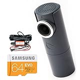 Goluk T3 in Stone Grey car Dash cam + Hard Wire Kit + 64Gb SD Card Super Bundle