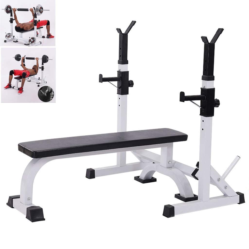 Domowa ławka do hantli, ławka do wyciskania, regulowana ławka do wyciskania, ławka przysiadów, sztanga, sprzęt do ćwiczeń domowych, ławka fitness