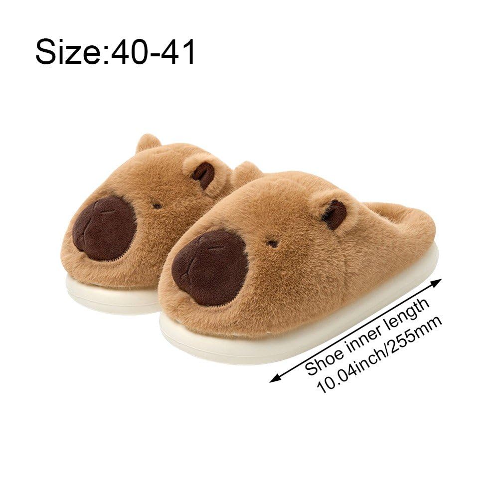 Amazon.com: Plush Capybara Slippers Slip-on House Shoes Cute
