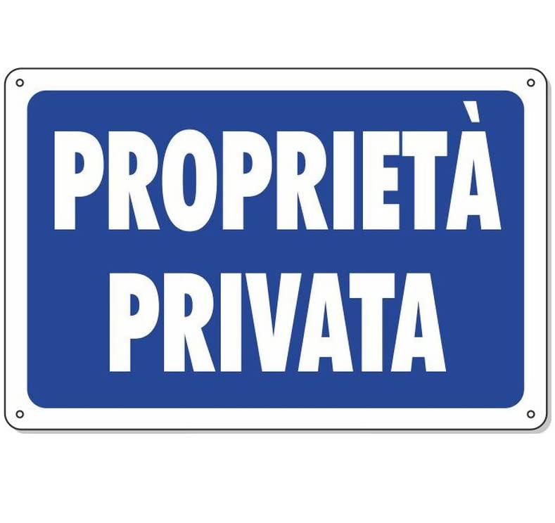 Cartello 20cm x 30cm - Resistente UV - Impermeabile - Facile da installare - For